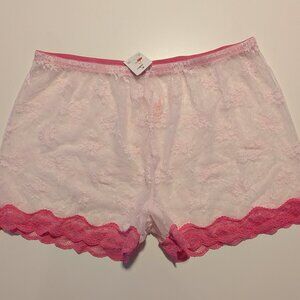 Colsie Pink Lace Sleep Shorts Underwear Size Large